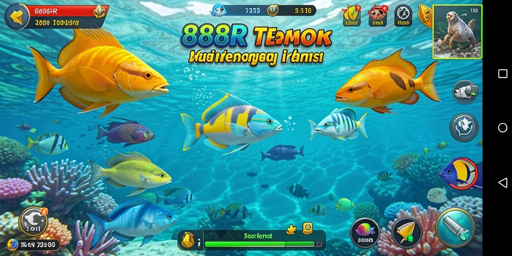 Tangkapan layar gameplay 888R yang penuh warna dan menarik.