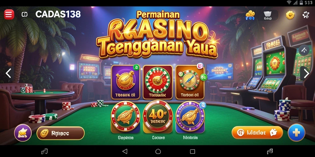 Screenshot permainan Kasino CADAS138 dengan tampilan menarik dan gameplay seru.
