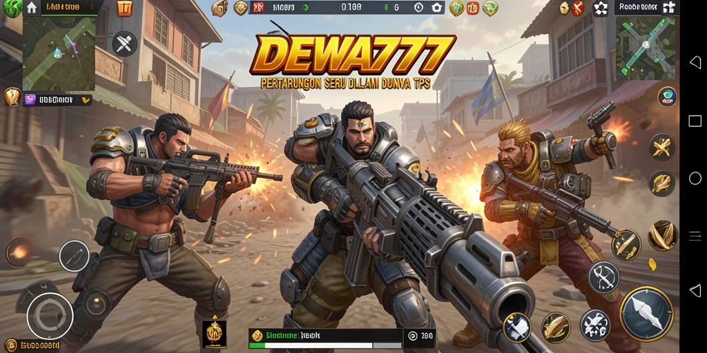 Tampilan gameplay seru di DEWA777 dengan aksi tembak-menembak intens.