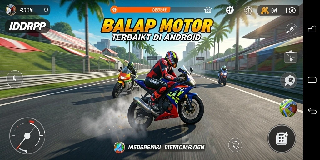 Tampilan menegangkan dari balapan motor di IDRRP.