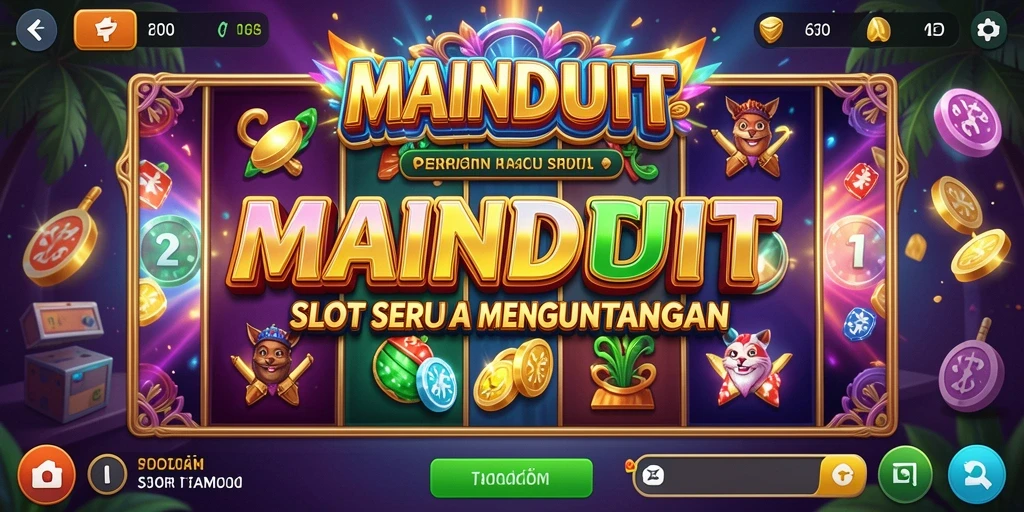 Tampilan gameplay utama MAINDUIT dengan grafis slot yang menarik.