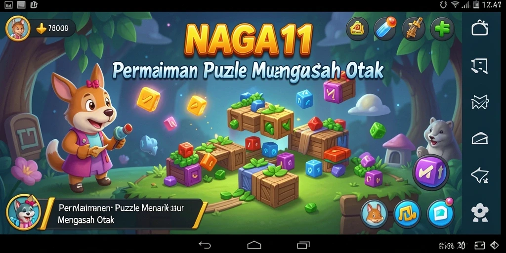 Tampilan gameplay NAGA11 yang seru dan penuh tantangan Puzzle.