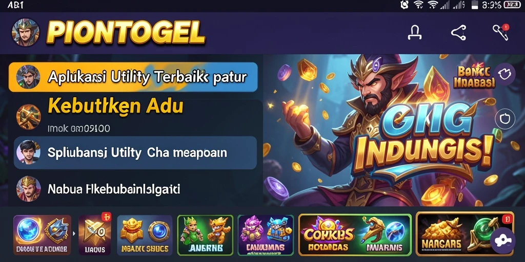 Tampilan antarmuka PIONTOGEL yang modern dan intuitif.