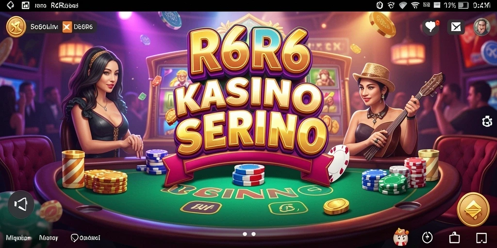 Tampilan gameplay kasino yang menarik di R6R6.