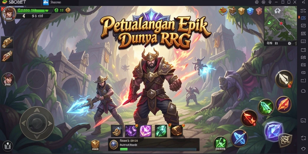 Tangkapan layar menampilkan gameplay seru di dunia RPG SBOBET.
